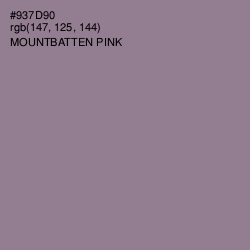 #937D90 - Mountbatten Pink Color Image
